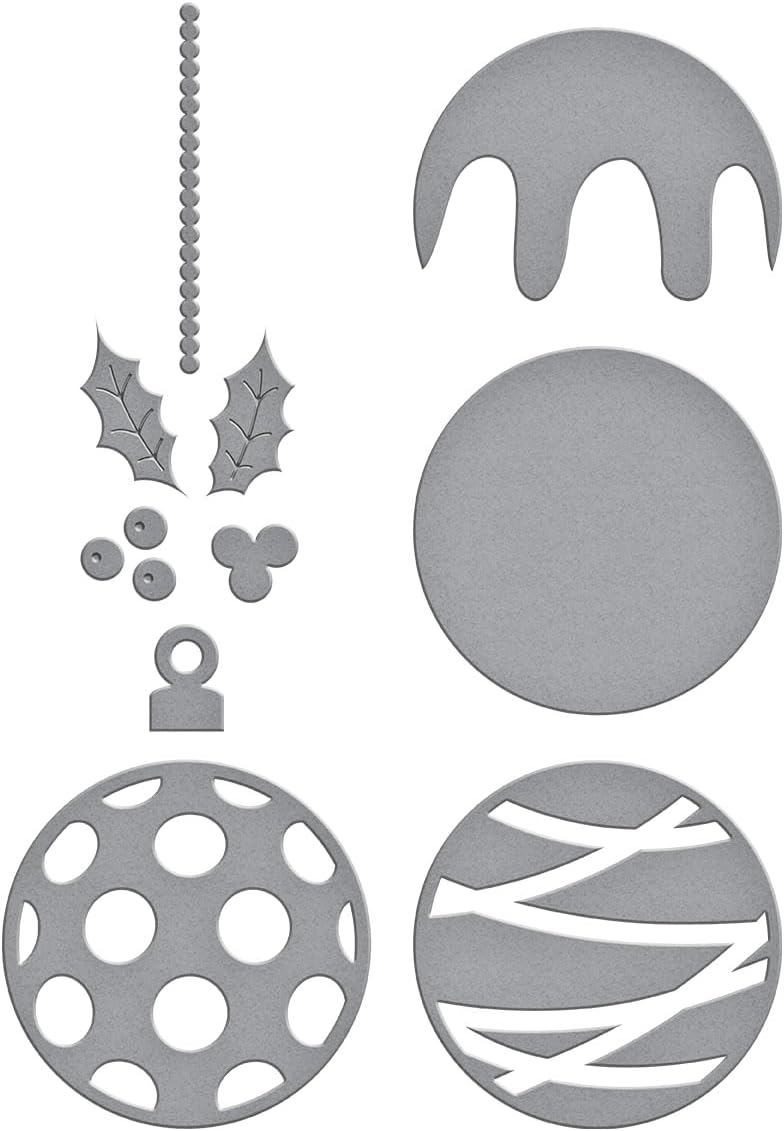 Spellbinders S3-522 Festive Ornament Etched Dies from The Essential Holiday Collection by Lisa Horton - Image 4